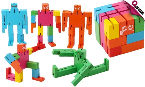 Wooden Cube Bots!
